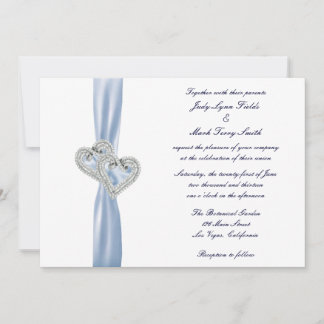 Invitación a la boda del personalizado Ice Blue He