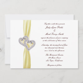 Invitación a la boda del personalizado Lemon Heart