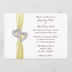 Invitación a la boda del personalizado Lemon Heart
