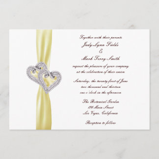 Invitación a la boda del personalizado Lemon Heart