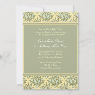 Invitación a la boda del Personalizar de Lotus ver