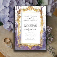 Invitación a la boda del portal forestal encantado