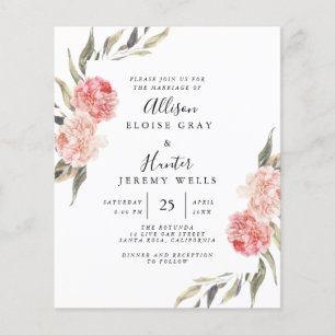 Invitación a la boda del presupuesto   Alise Flyer