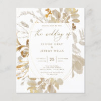 Invitación a la boda del presupuesto | Bella Flyer