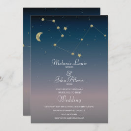Invitación a la boda del Relieve metalizado dorado