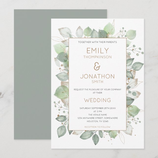 Invitación a la boda del sabio de oro de la fronte (Anverso / Reverso)