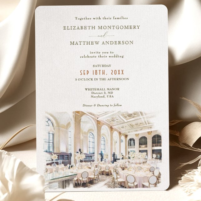 Invitación a la boda del salón de baile blanco acu (Subido por el creador)