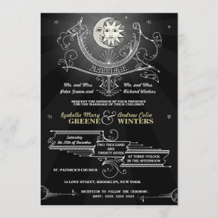 Invitación a la boda del sol y la luna