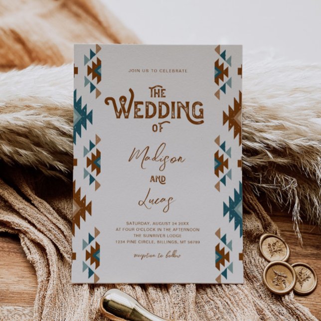 Invitación a la boda del suroeste (Subido por el creador)