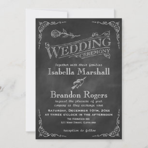 Invitación a la boda del tablero