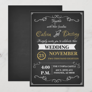 Invitación a la boda del tablero