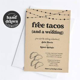 Invitación a la boda del taco gracioso - Tacos gra