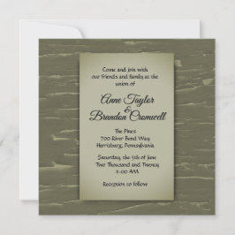 Invitación a la boda del tema de caza