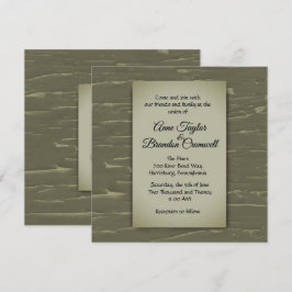 Invitación a la boda del tema de caza