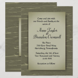 Invitación a la boda del tema de caza