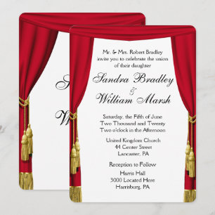 Invitación a la boda del tema de la película