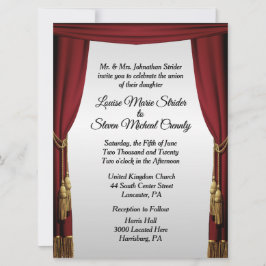 Invitación a la boda del tema de la película de pa