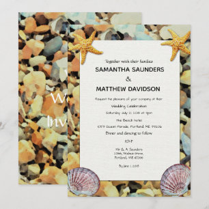 Invitación a la boda del tema de la playa