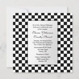 Invitación a la boda del tema de Race Car