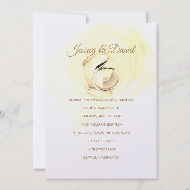 Invitación a la boda del templo (Anverso)