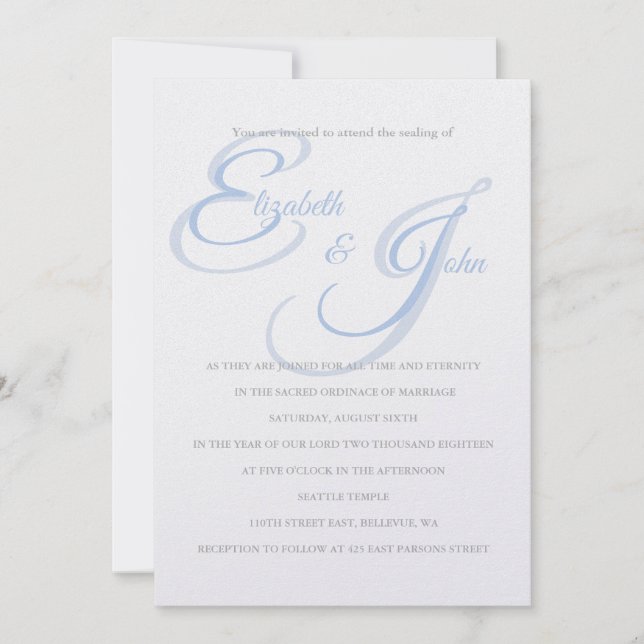 Invitación a la boda del templo (Anverso)