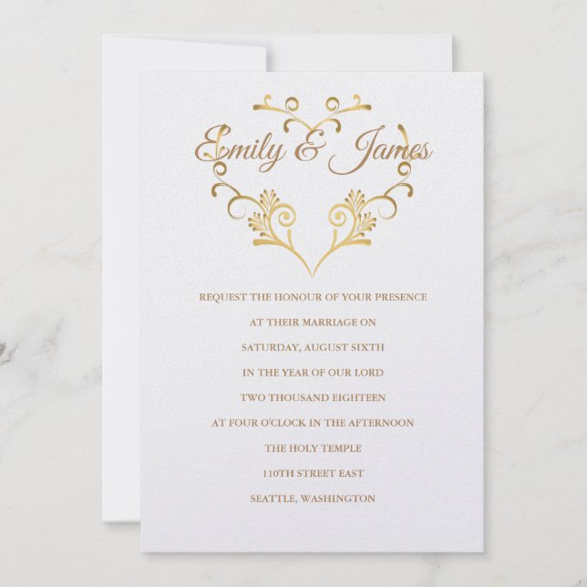 Invitación a la boda del templo (Anverso)