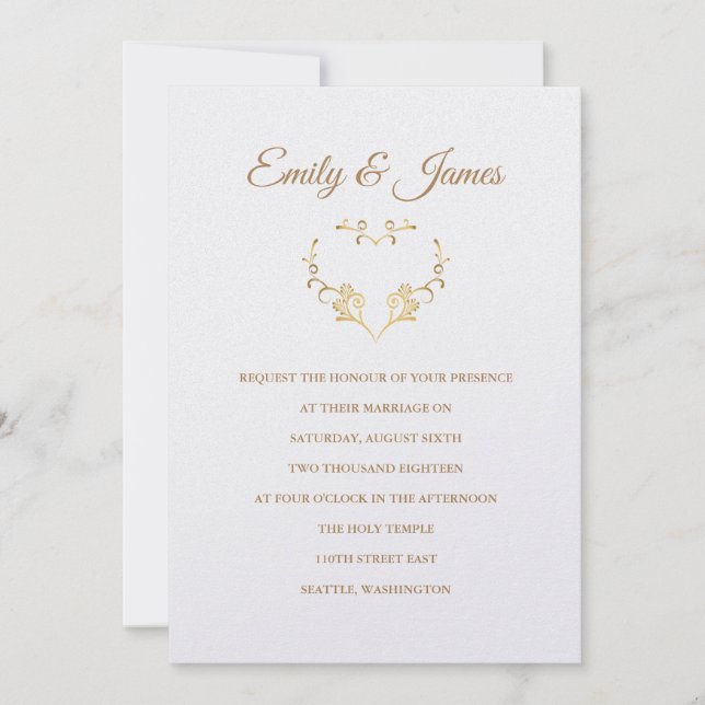 Invitación a la boda del templo (Anverso)