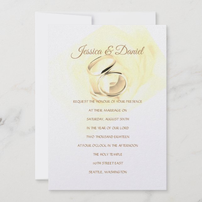Invitación a la boda del templo (Anverso)