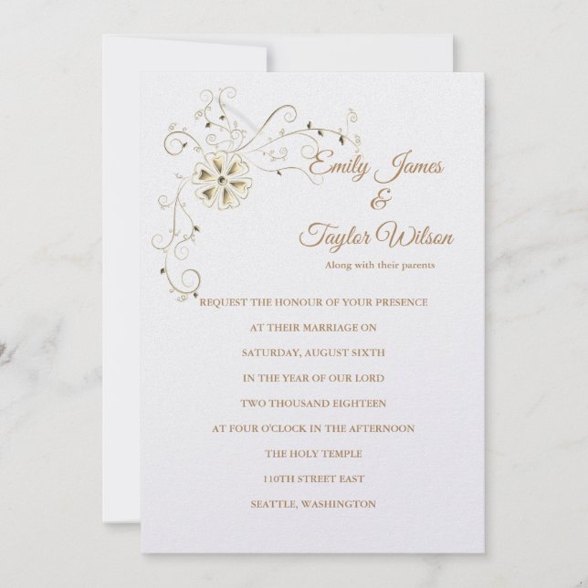 Invitación a la boda del templo (Anverso)