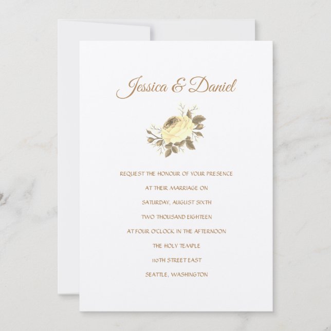 Invitación a la boda del templo (Anverso)