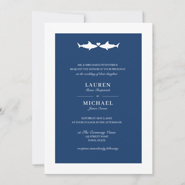 Invitación a la boda del tiburón (Anverso)