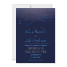 Invitación a la boda del tiburón del océano azul