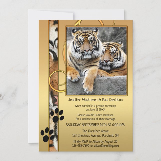 Invitación a la Boda del Tigre Grande (Anverso)