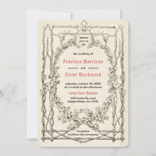 Invitación a la boda del trébol afortunado