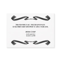 Invitación a la boda del ventilador de la película