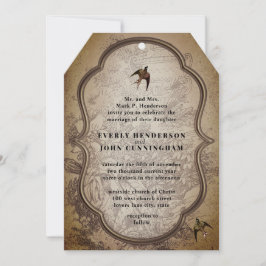Invitación a la boda del Viejo Urn Vintage