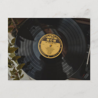 Invitación a la boda del vinilo retro - Que haya a