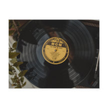 Invitación a la boda del vinilo retro - Que haya a