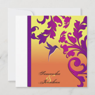 Invitación a la boda Destino tropical floral