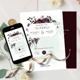 Invitación a la boda digital o a la impresión en R