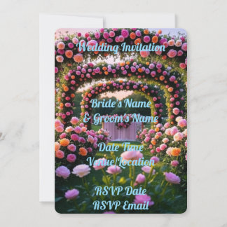 Invitación a la boda digital Romántico elegante y 