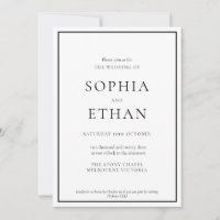 Invitación a la boda digital tradicional simple