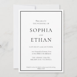 Invitación a la boda digital tradicional simple