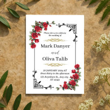 Invitación a la boda | Diseño elegante y de Person