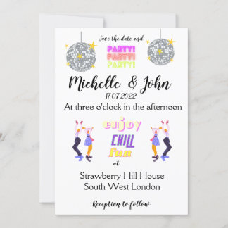 Invitación a la boda divertida  