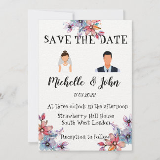 Invitación a la boda divertida  