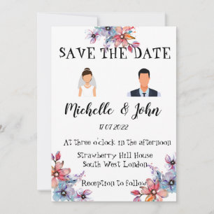 Invitación a la boda divertida  