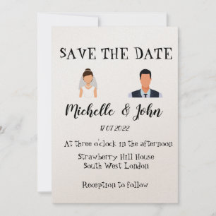 Invitación a la boda divertida 