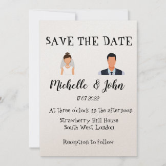 Invitación a la boda divertida 