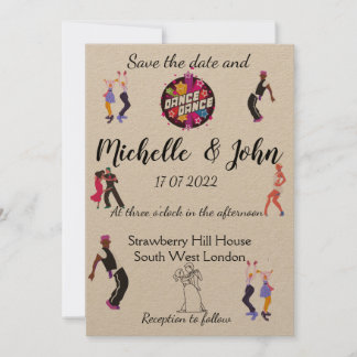 Invitación a la boda divertida 